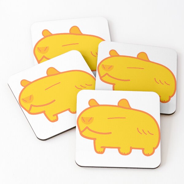 Item preview, Sunny Bright Yellow Summer Capybara designed and sold by MiscibilityArt.