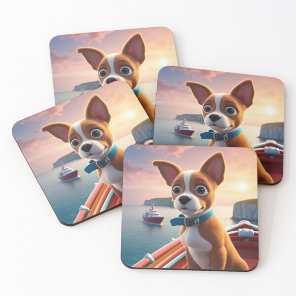 Item preview, Puppy sailing by the white cliffs of dover designed and sold by Colin Bentham.