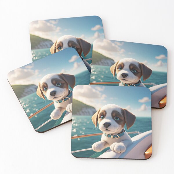 Item preview, Puppy sailing by the white cliffs of dover designed and sold by Colin Bentham.