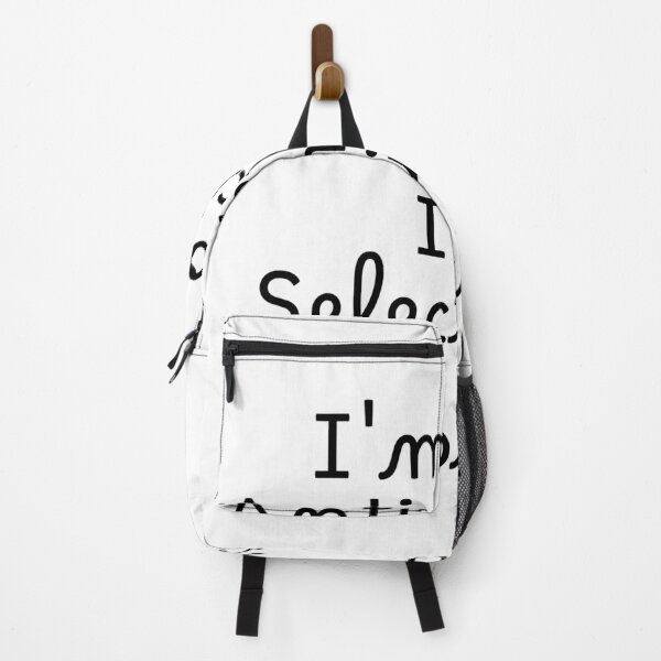 Item preview, I'm Not Anti-Social, I'm Selectively Social designed and sold by Ninjacatoff.