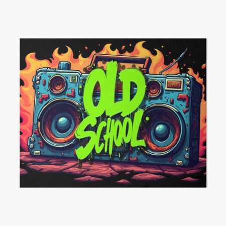 アート・デザイン・音楽 Ronbin Funky Graffiti Boombox: Vibrant Patterns and Colors