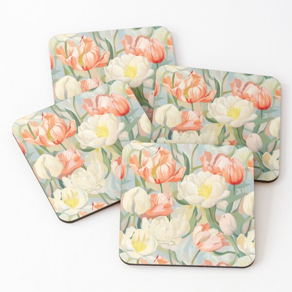 Item preview, Vintage Peony Floral Pattern – Blush & Gold Romantic Garden Blooms on Deep Background designed and sold by baheeya.