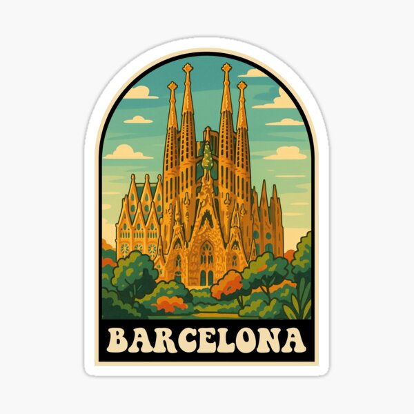 Item preview, Barcelona Retro Spain Travel Design designed and sold by JackCurtis1991.