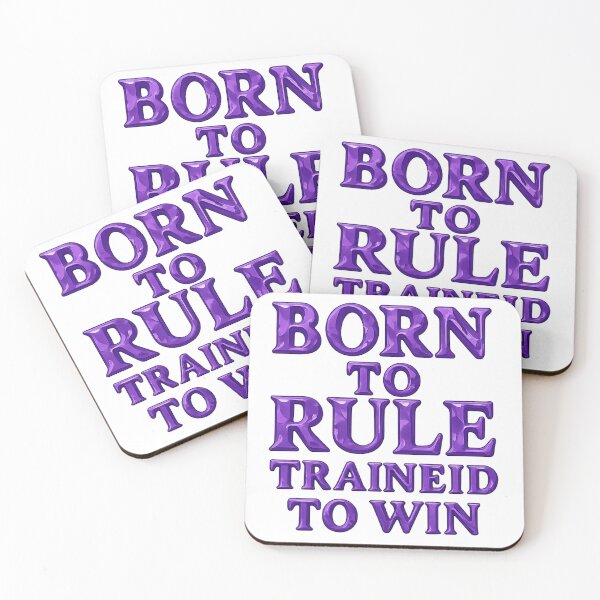 Item preview, Born to Rule – Trained to Win Bold Purple Quote designed and sold by VIBE CRAFT STUDIO.