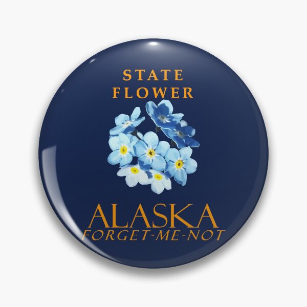 Item preview, Alaska Territory Flower Myosotis Forget-me-not designed and sold by taiche.