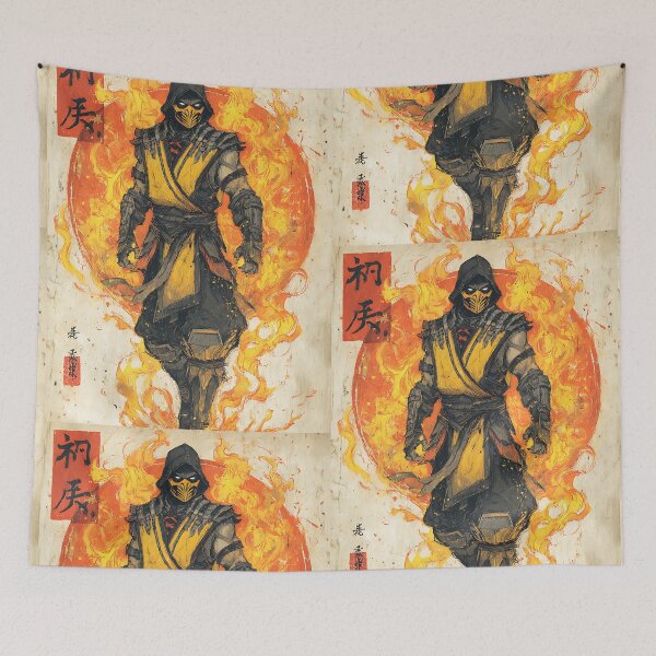Item preview, Hellspawn Scorpion Mortal Kombat designed and sold by bapupa.