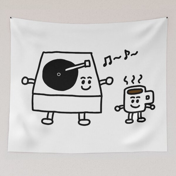 Item preview, Turn table guy and Coffee Cup guy designed and sold by superbaechoo.