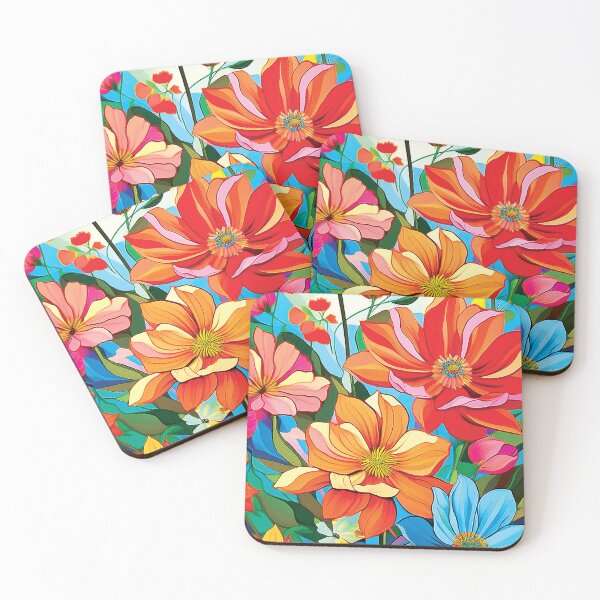 Item preview, Pretty Colorful Flowers designed and sold by CharlottePlaceArt.