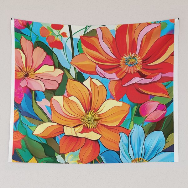 Item preview, Pretty Colorful Flowers designed and sold by CharlottePlaceArt.