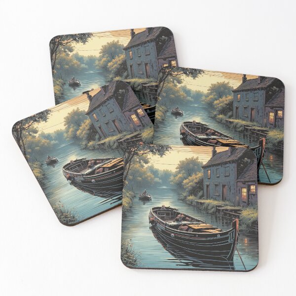 Item preview, Puppy in a canal boat on a river designed and sold by Colin Bentham.