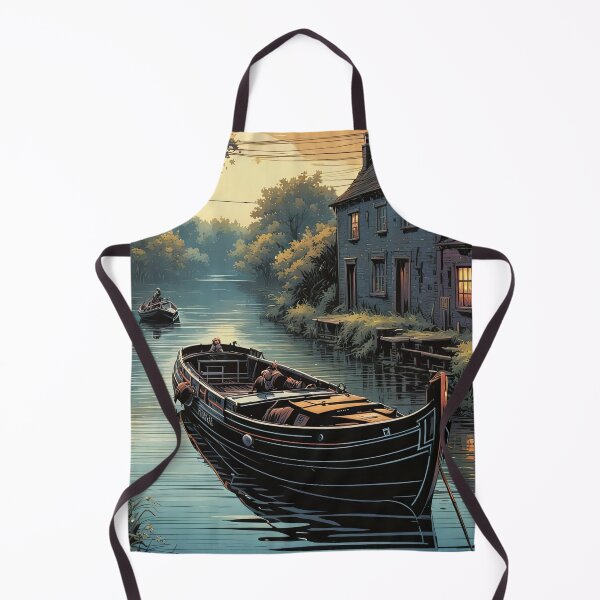 Item preview, Puppy in a canal boat on a river designed and sold by Colin Bentham.