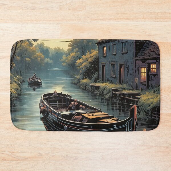 Item preview, Puppy in a canal boat on a river designed and sold by Colin Bentham.