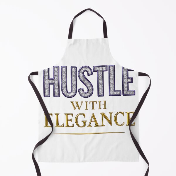 Item preview, Hustle with Elegance – Diamond Gold Luxury Quote designed and sold by VIBE CRAFT STUDIO.