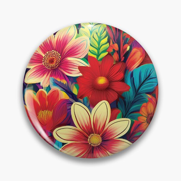 Item preview, Pretty Colorful Flowers designed and sold by CharlottePlaceArt.