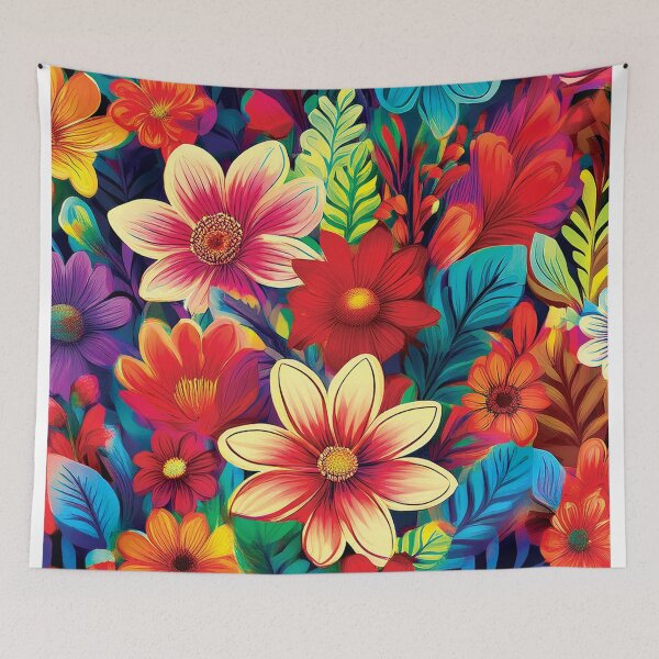 Item preview, Pretty Colorful Flowers designed and sold by CharlottePlaceArt.