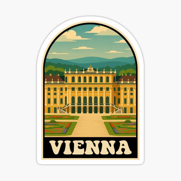 Item preview, Vintage Vienna Austria Travel Art designed and sold by JackCurtis1991.