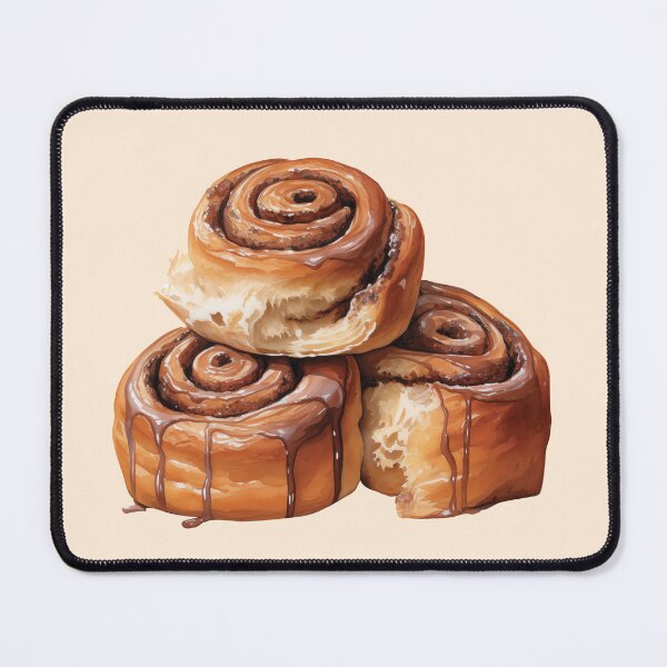Item preview, Stack Of Fluffy Cinnamon Buns designed and sold by Alicia Chee.