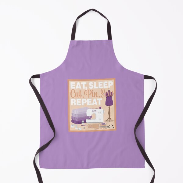 Item preview, Eat Sleep Repeat Dressmaking - New Machine - PURPLE designed and sold by StellarFX.