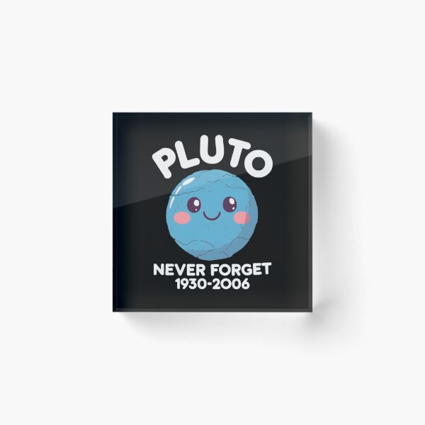 Item preview, Pluto Never Forget Retro Space Planet Tribute 1930–2006 designed and sold by ViktoonShirts.