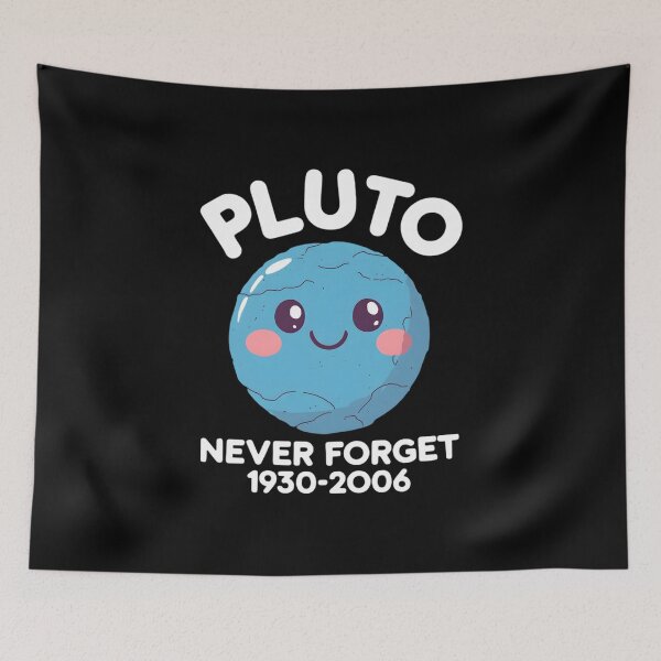 Item preview, Pluto Never Forget Retro Space Planet Tribute 1930–2006 designed and sold by ViktoonShirts.