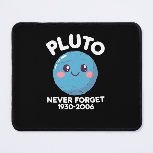 Item preview, Pluto Never Forget Retro Space Planet Tribute 1930–2006 designed and sold by ViktoonShirts.