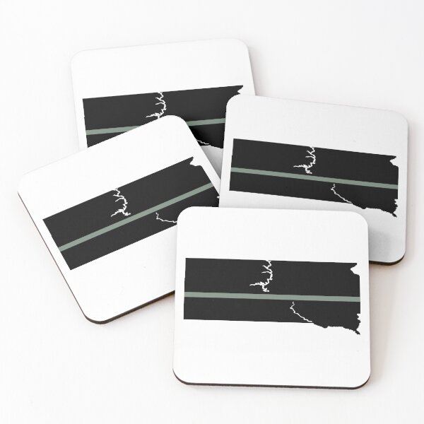 Item preview, South Dakota Thin Silver Line designed and sold by PhilbonianDezin.