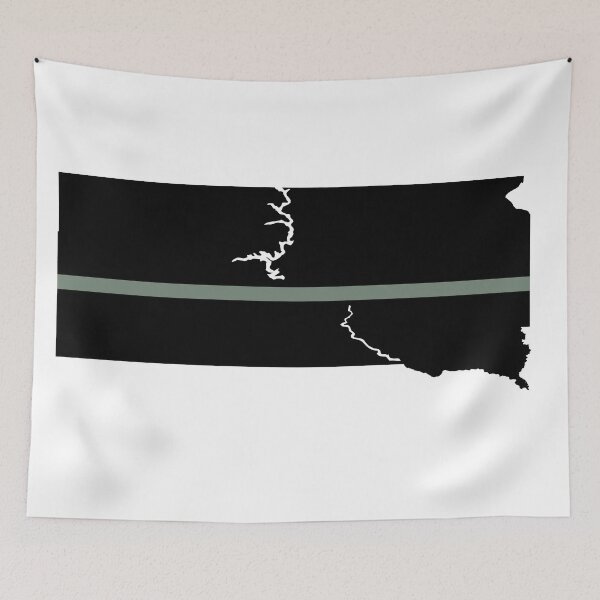 Item preview, South Dakota Thin Silver Line designed and sold by PhilbonianDezin.