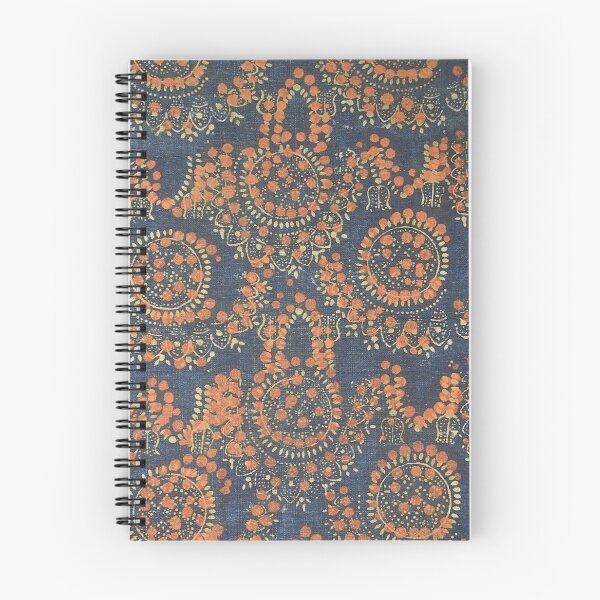 Item preview, Orange and Blue Antique Russian Textile  designed and sold by AnimaliaStar.