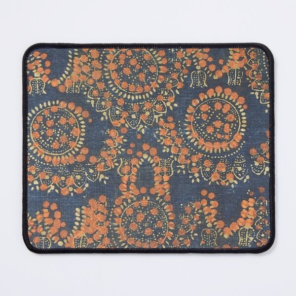Item preview, Orange and Blue Antique Russian Textile designed and sold by AnimaliaStar.
