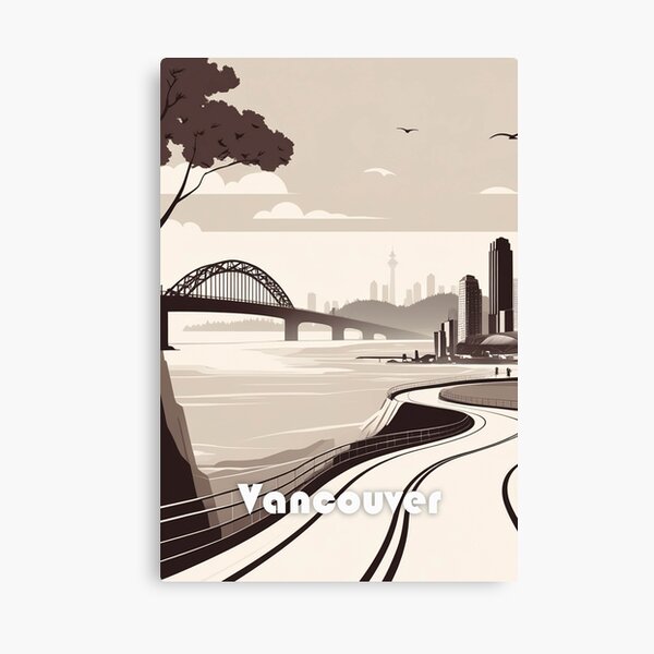 Item preview, Vancouver Travel Poster designed and sold by Art_By_Wing.