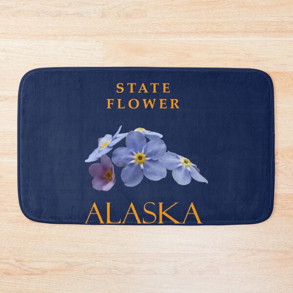 Item preview, Alaska Territory Flower Blue Forget-Me-Not Wildflowers designed and sold by taiche.