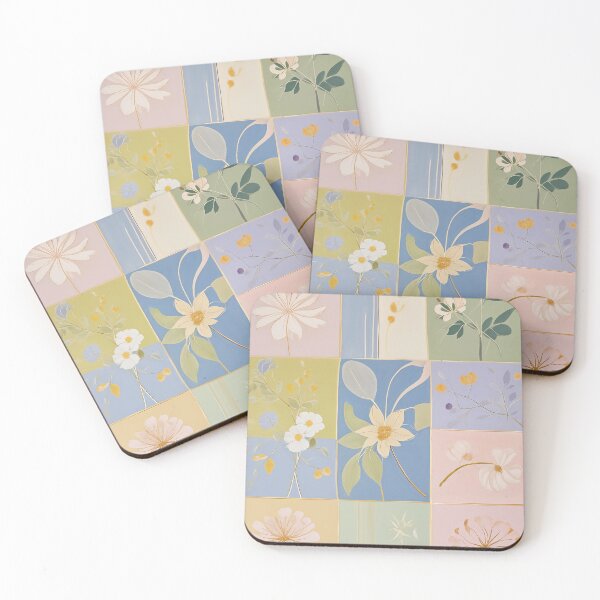 Item preview, Pastel Floral Squares no1 designed and sold by Lizetteh.