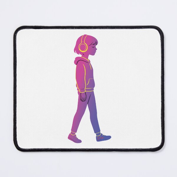 Item preview, Vibe Mode: ON | Gradient Girl with Headphones by DBSartdesigns designed and sold by DBSartdesigns.