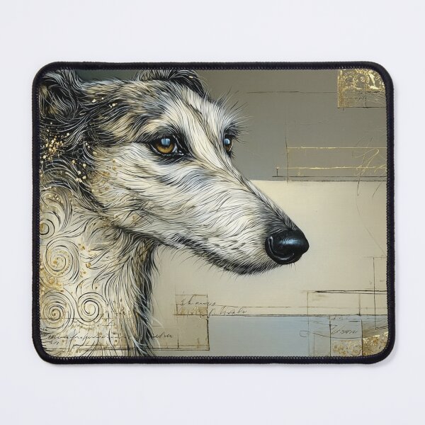 Item preview, Greyhound, Scottish Deerhound, Lurcher gold match designed and sold by aghnadarragh.