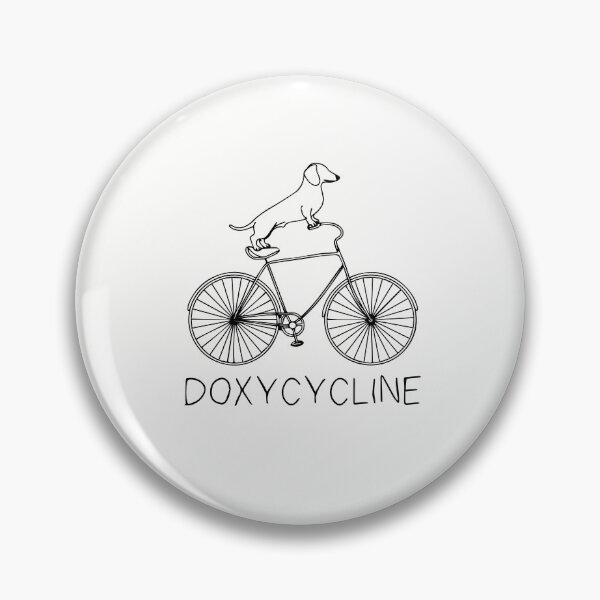 Item preview, Doxycycline Pharmacy Pun, Dachshund on Bicycle, Pharmacists, Veterinary, Pharmacy Gift, Pharmacists & Technicians Gift designed and sold by DesignDenDo ⭐⭐⭐⭐⭐.