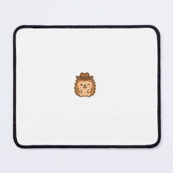 Item preview, cute cartoon hedgehog wearing a cowboy hat designed and sold by PKPrintz.