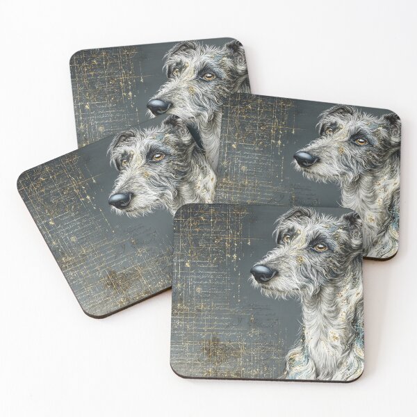 Item preview, Greyhound, Scottish Deerhound, Lurcher gold match designed and sold by aghnadarragh.