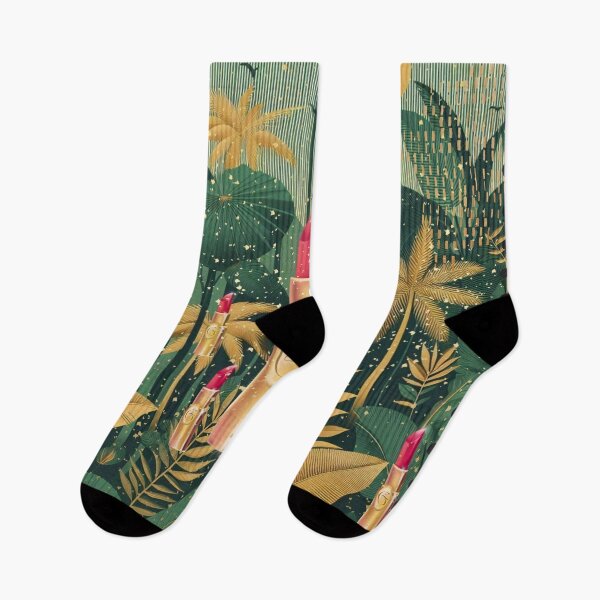 Item preview, Elegant Gold Tropical Jungle Pattern | Botanical Palm Leaves Design designed and sold by Sugar Wisdom .