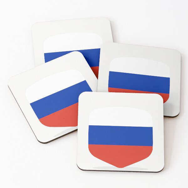 Item preview, Russian Flag Shield – Modern Flat Design designed and sold by PrometheusStyle.