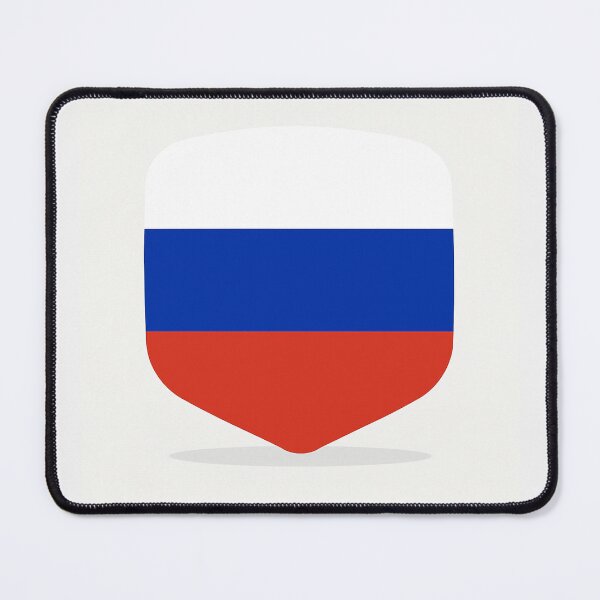 Item preview, Russian Flag Shield – Modern Flat Design designed and sold by PrometheusStyle.