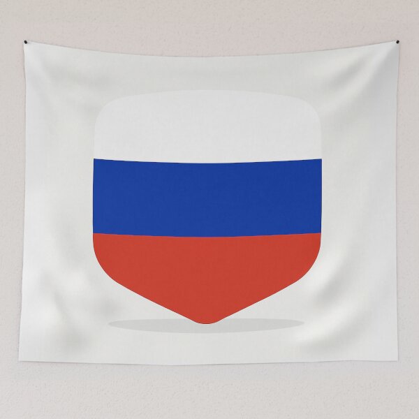 Item preview, Russian Flag Shield – Modern Flat Design designed and sold by PrometheusStyle.
