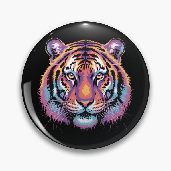 Item preview, Electric Tiger Dreams. Tiger Portrait designed and sold by VividTrails.