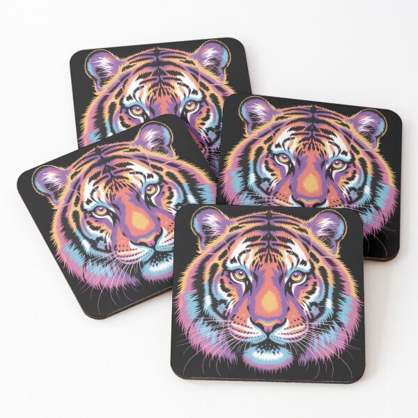 Item preview, Electric Tiger Dreams. Tiger Portrait designed and sold by VividTrails.
