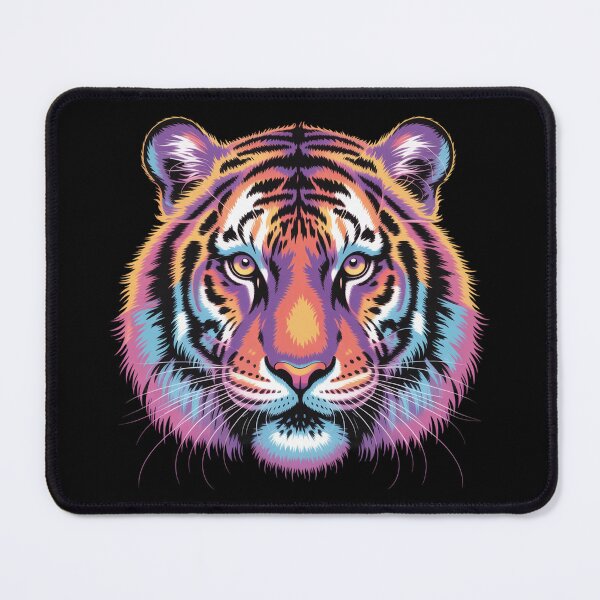 Item preview, Electric Tiger Dreams. Tiger Portrait designed and sold by VividTrails.