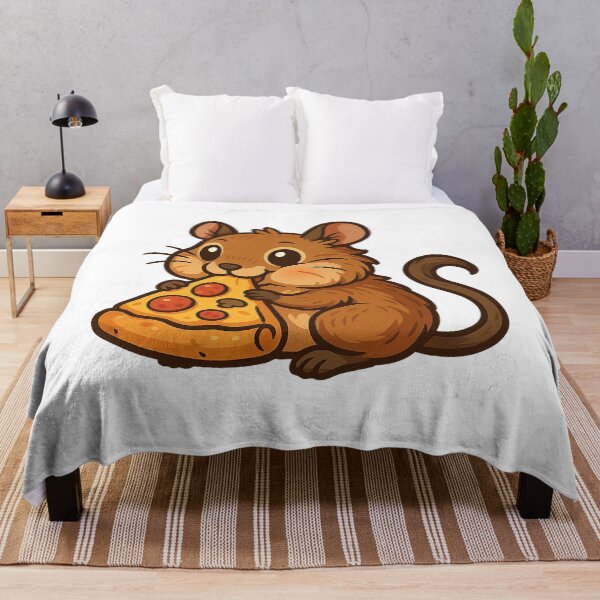 Item preview, Cute Cartoon Degu Eating Pizza designed and sold by k3rstman1.