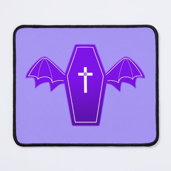 Item preview, vivid purple coffin with wings ₊˚ෆ designed and sold by cottonlacey.