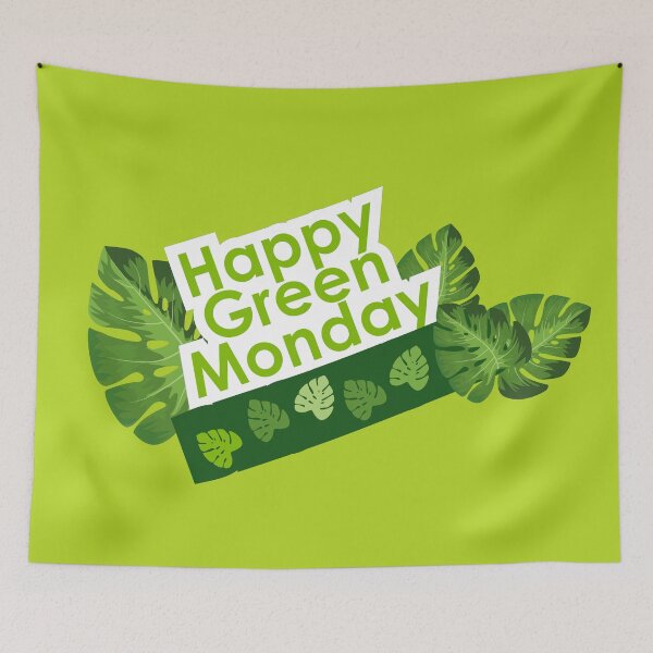 Item preview, Happy leaves deco - Green Monday designed and sold by thewishdesigns.