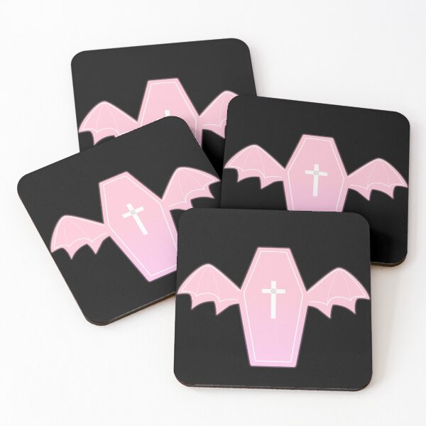 Item preview, light pink coffin with wings ₊˚ෆ designed and sold by cottonlacey.