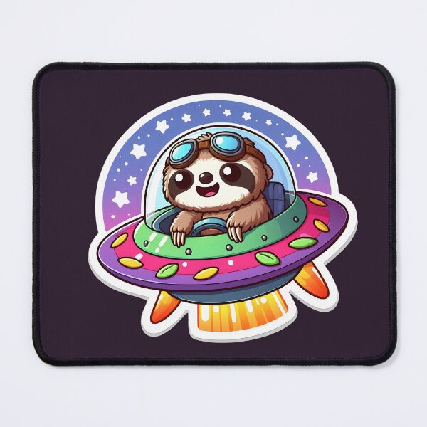 Item preview, UFO Kawaii Sloth designed and sold by ArtistEmbrace.