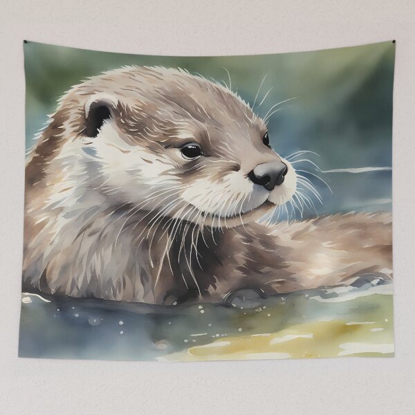 Item preview, Otter in River designed and sold by CalmnessbyChoice.